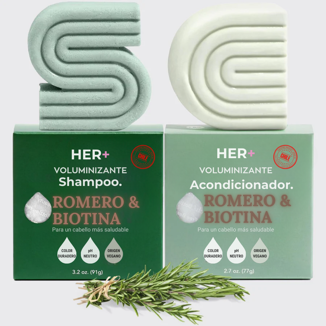 Shampoo y Acondicionador Romero & Biotina
